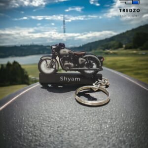 Best Classic Gunmetal Grey Wooden Keychain