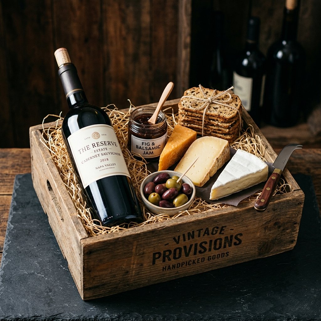 Cheese & Wine Gift Set