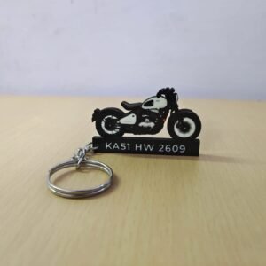 Best Moonstone White Bike Keychain
