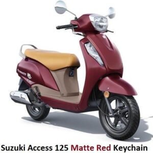 Personalized Suzuki Access 125 Matte Red Keychain