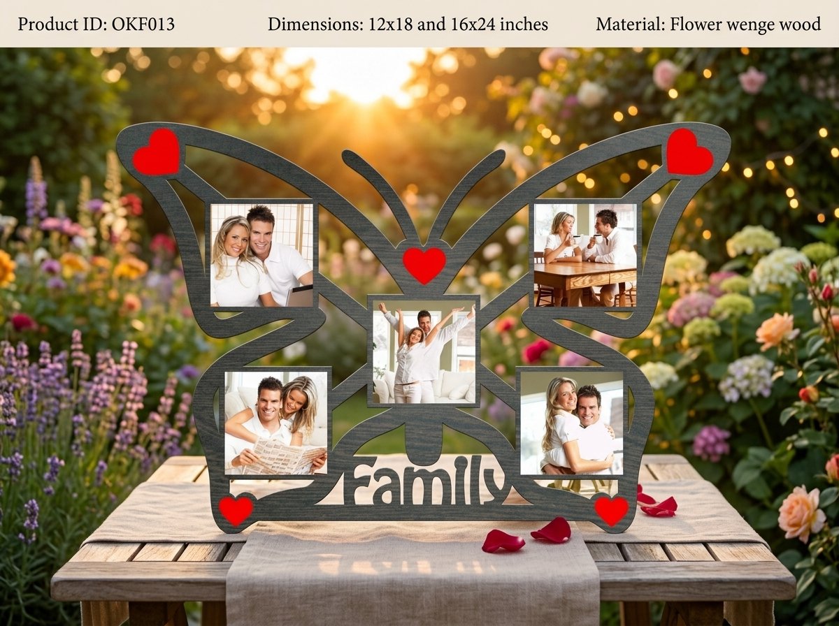 Beautiful Butterfly Family Photo Frame 013 - Image 2