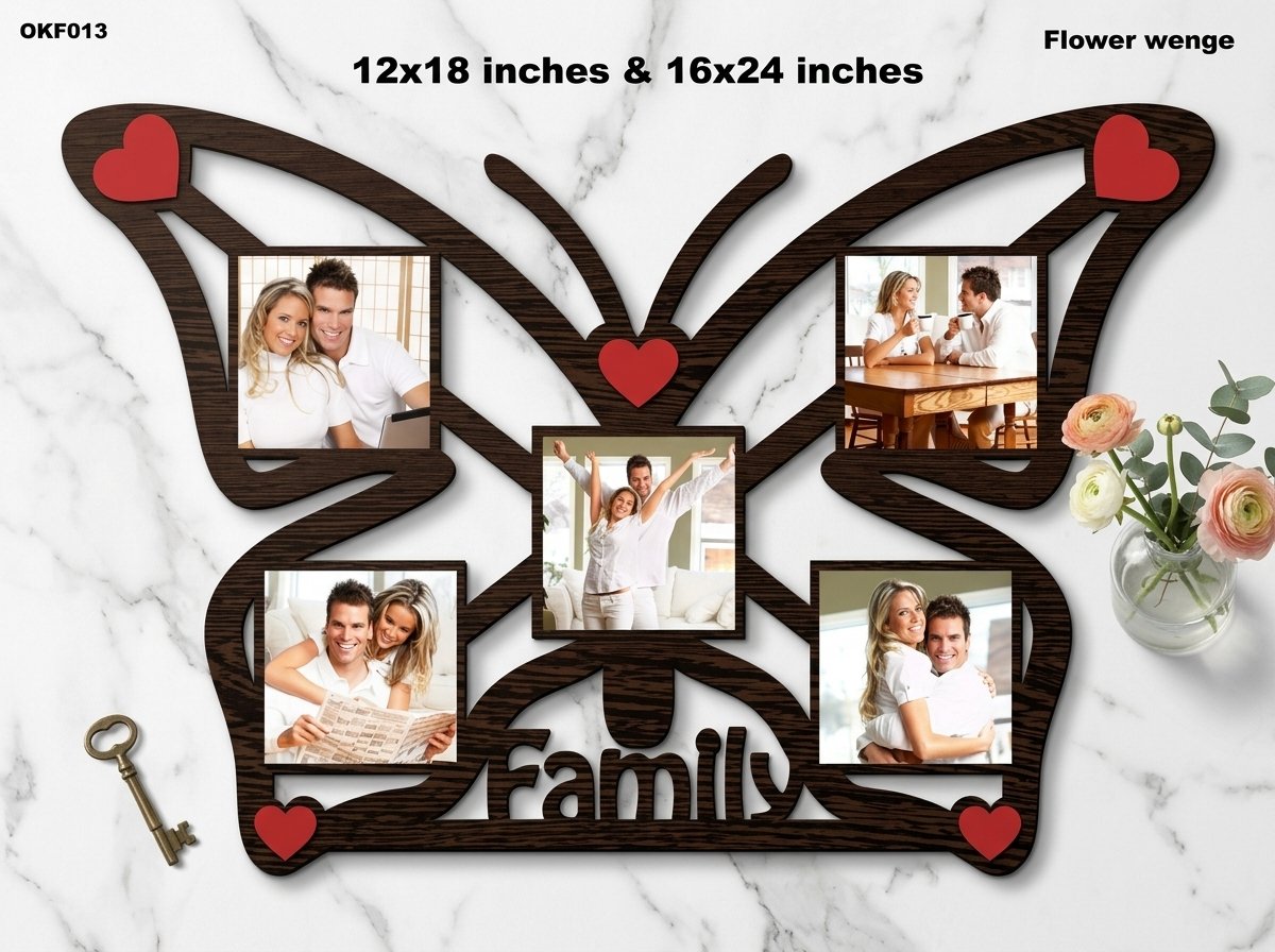 Beautiful Butterfly Family Photo Frame 013 - Image 4