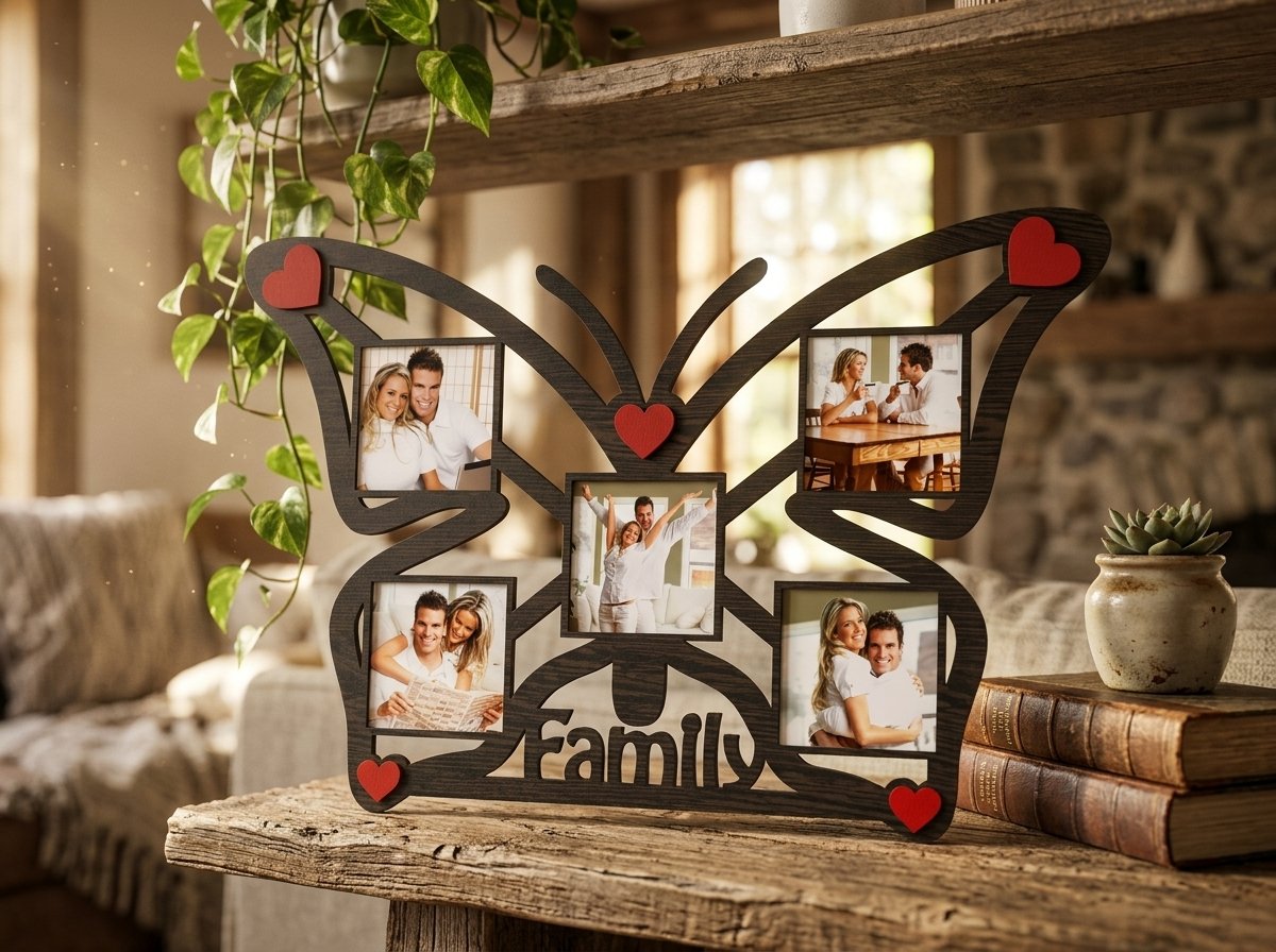 Beautiful Butterfly Family Photo Frame 013