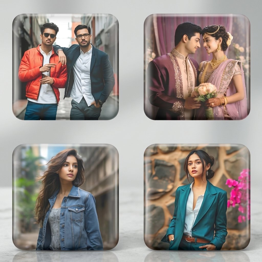 Custom Photo Magnets – Personalized Magnetic Photo Frames