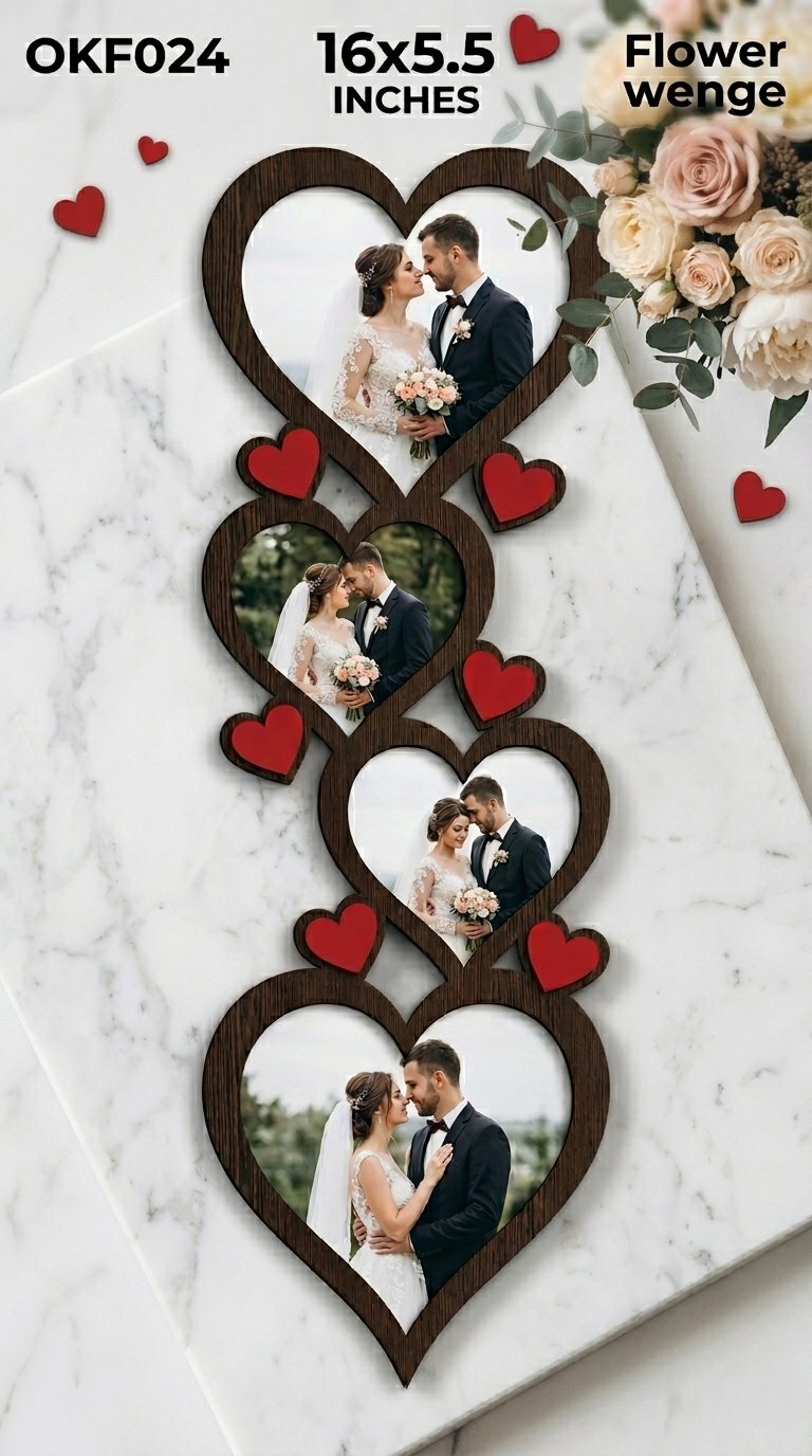 Best Four Heart Photo Frame 024 - Image 2