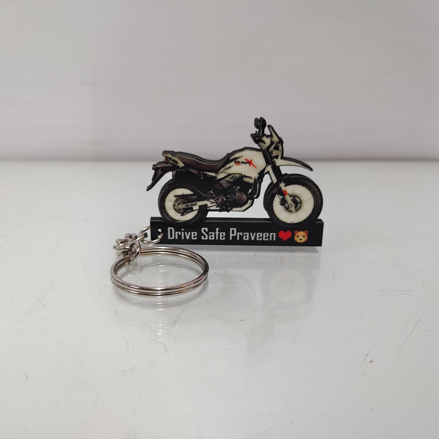 Best 200 White Bike Keychain