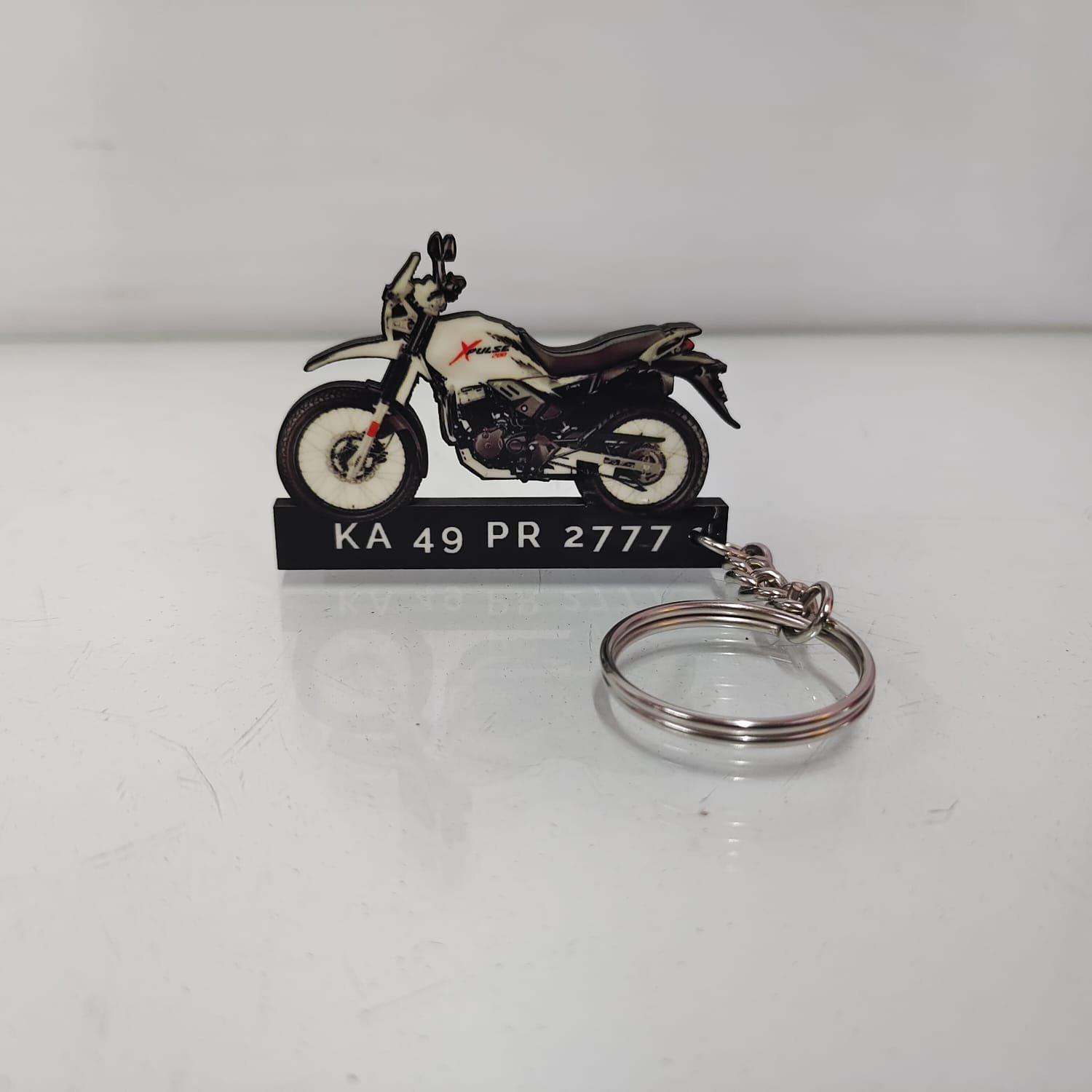 Best 200 White Bike Keychain - Image 2