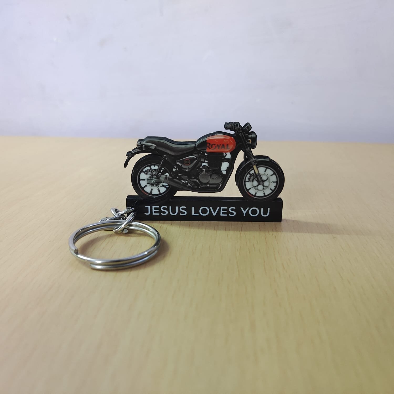 Red Customized Keychains For Bike