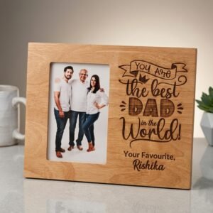Custom Photo Frame for Dad – Heartfelt Engraved Gift