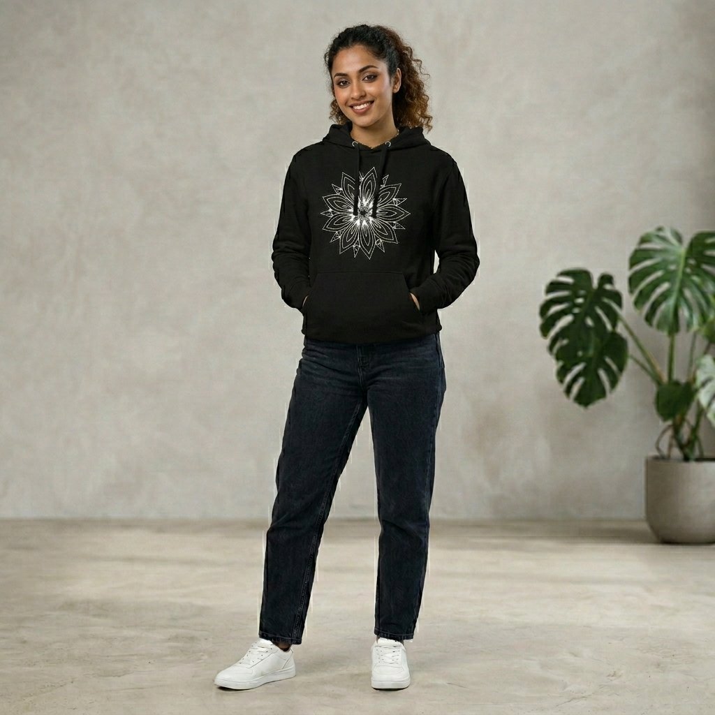 Best Printed Unisex Mandala Hoodie TD001 - Image 3