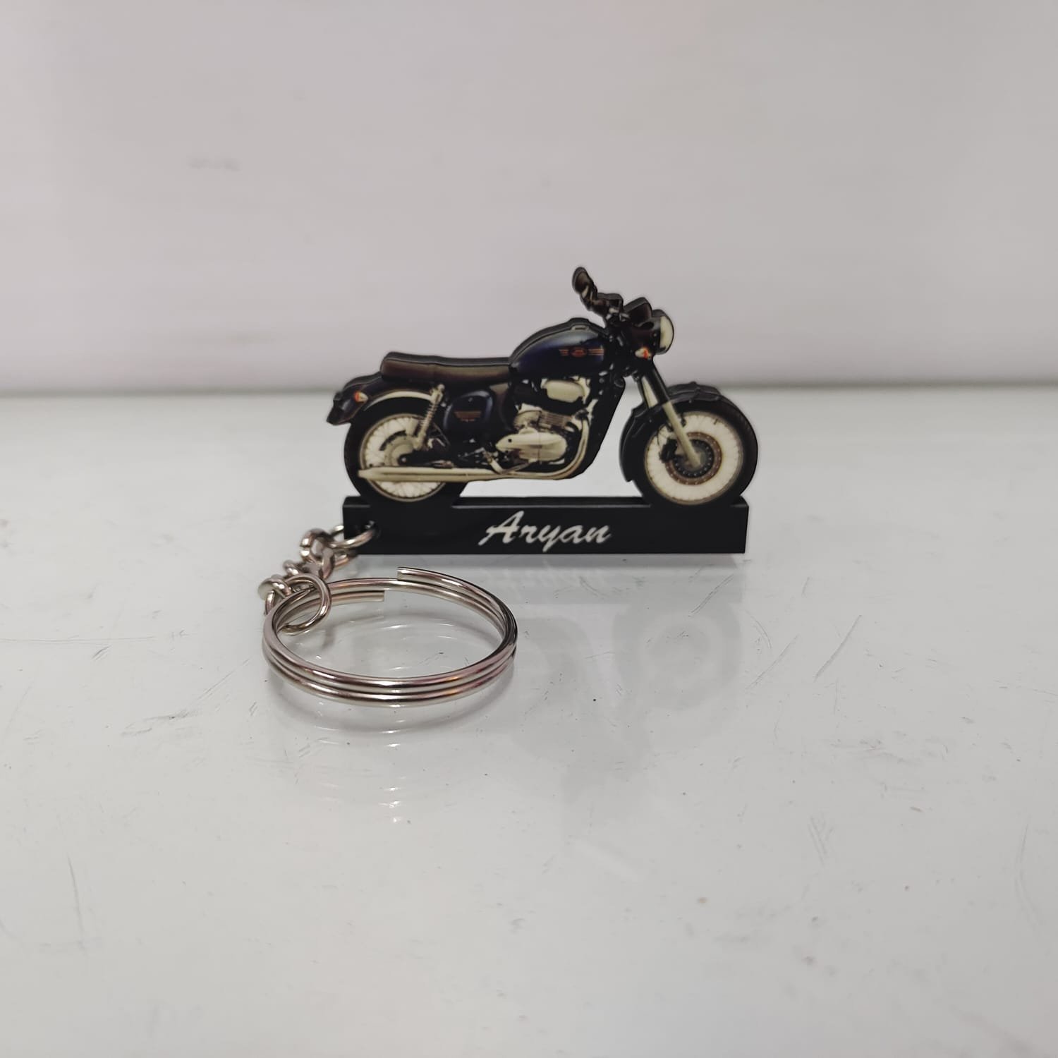 Best Nebula Blue Bike Keychain