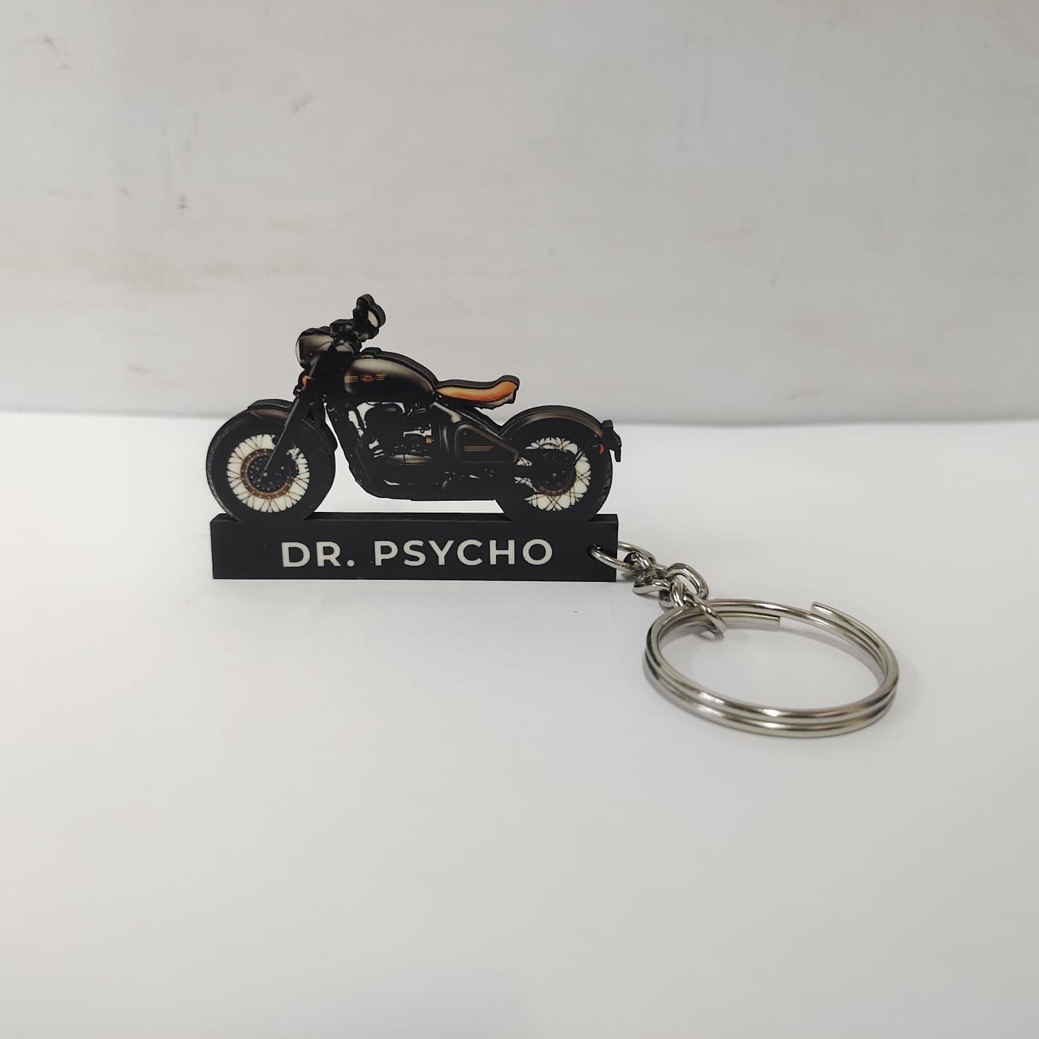 Jawa Perak Midnight Black Personalized Keychain - Image 2