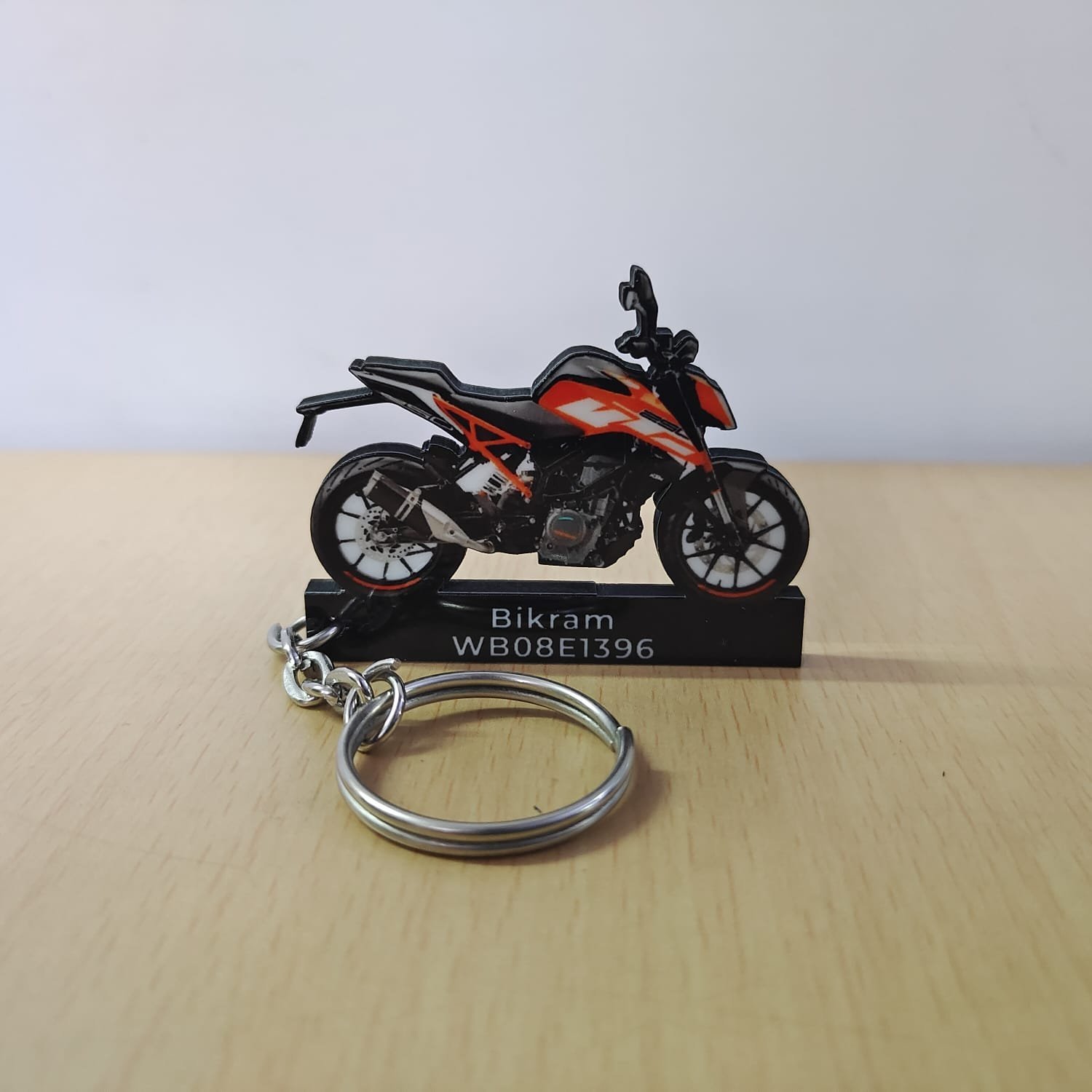 Personalized KTM Duke 250 Keychain