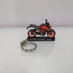 Best Orange Bike Wooden Keychain