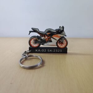 KTM RC 200 White Mini Keychain