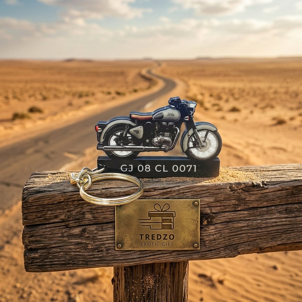 Best Royal Enfield Classic 350 Wooden Keychain