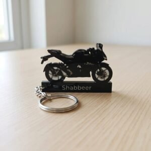 Best 250 CC Black Wooden Keychain