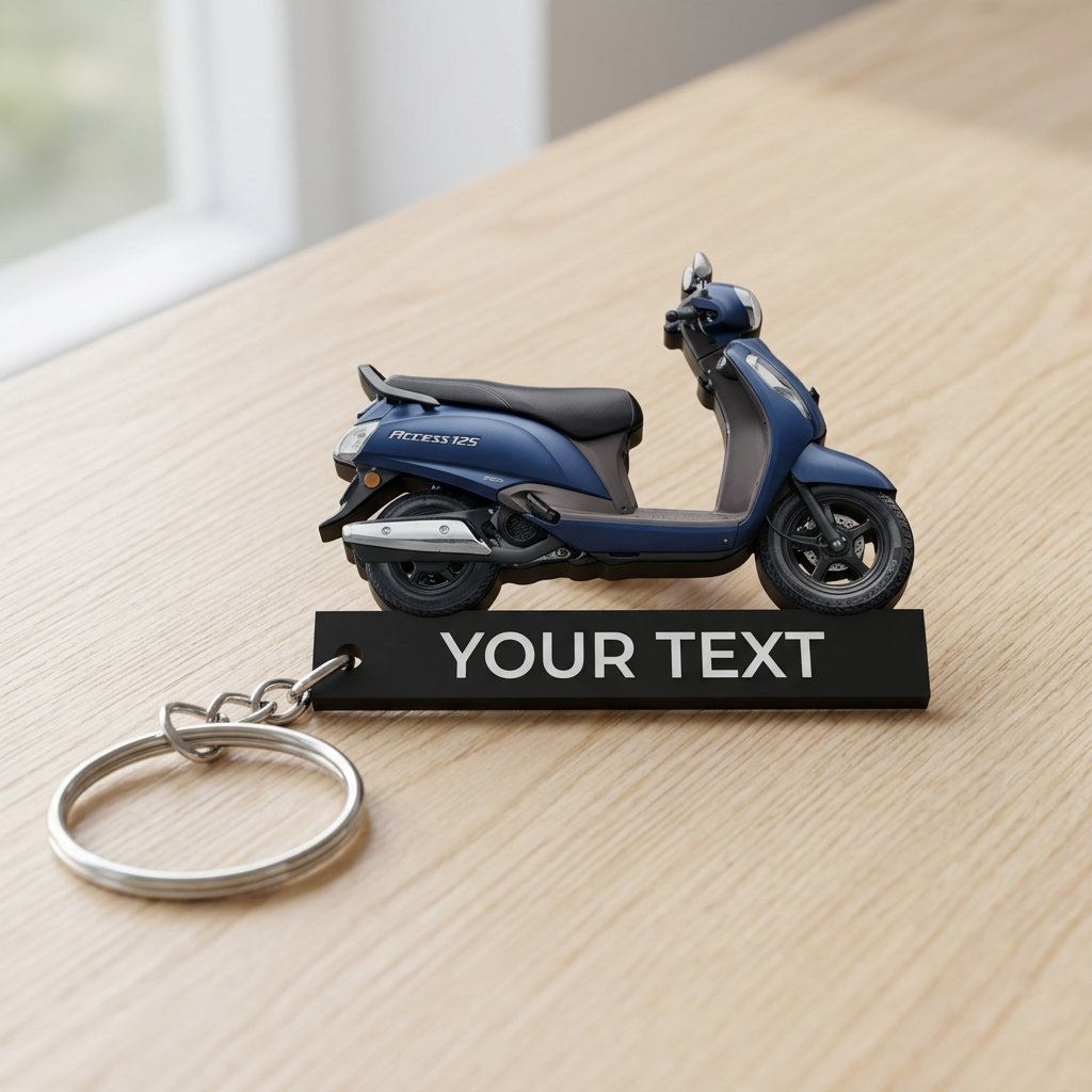 Best Access 125 Matte Blue Keychain - Image 3