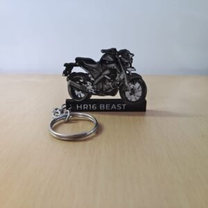 Best MT Bike Metallic Black Keychain