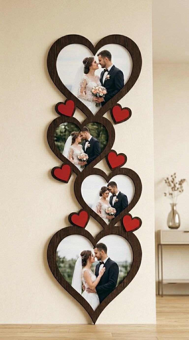 Best Four Heart Photo Frame 024 - Image 3