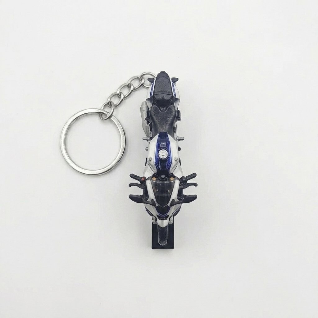 Best Yamaha R15 V4 Metallic Grey Keychain - Image 3