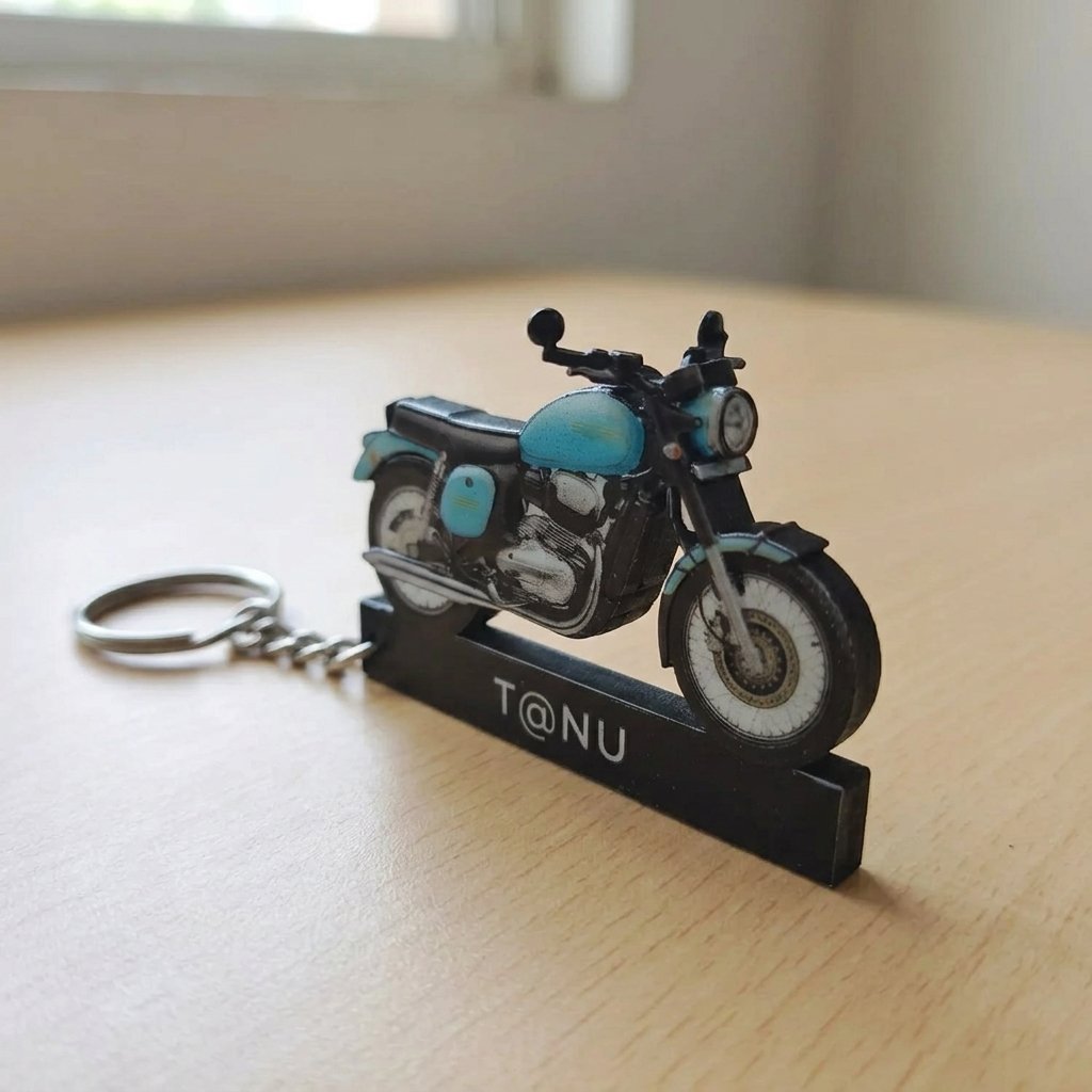 Mini Classic Bike Keychain - Image 3