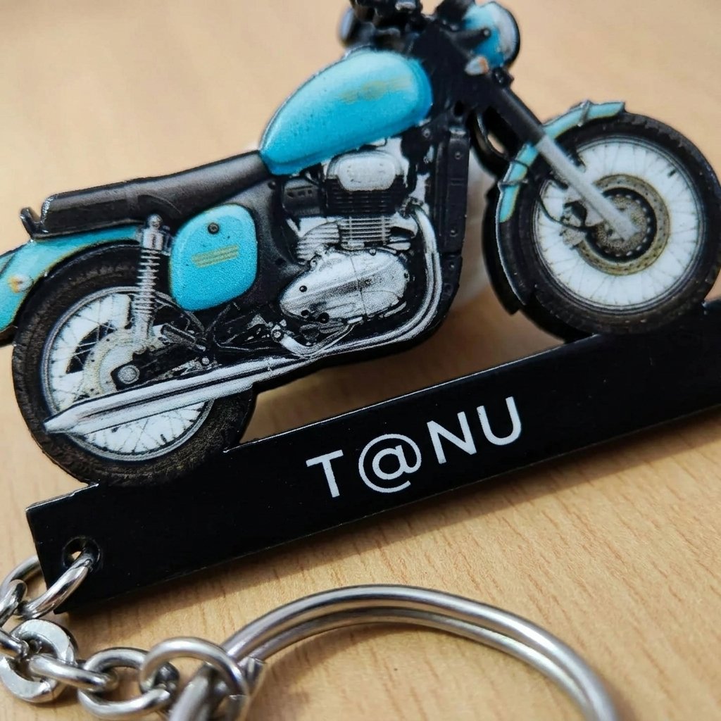 Mini Classic Bike Keychain - Image 2