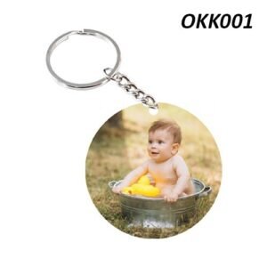 Best Customized Photo print Round Wooden Keychain