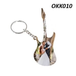 Best Customized Photo print Guitar Wooden Keychain