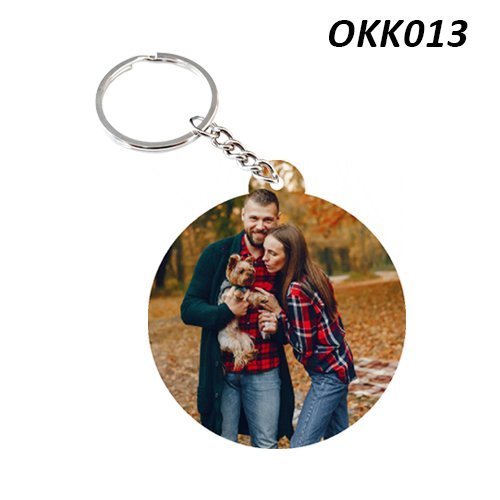 Best Customized Photo print Circle Wooden Keychain