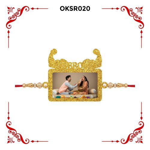 Best Personalized Body Builder Bro Photo Rakhi OKSR020