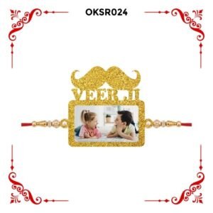 Best Personalized Veerji Photo Rakhi OKSR24