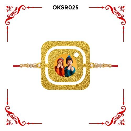 Best Personalized Insta Photo Rakhi OKSR25