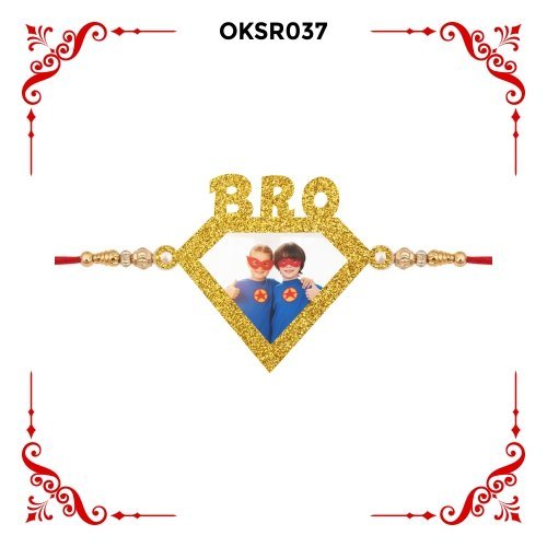 Best Personalized Super Bro Photo Rakhi OKSR37