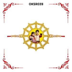 Best Personalized SpiderWeb Photo Rakhi OKSR39