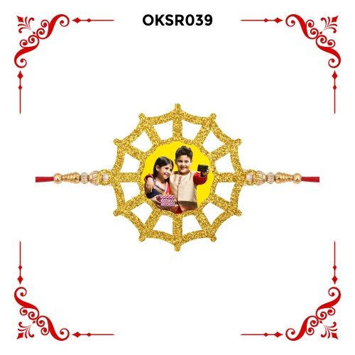Best Personalized SpiderWeb Photo Rakhi OKSR39