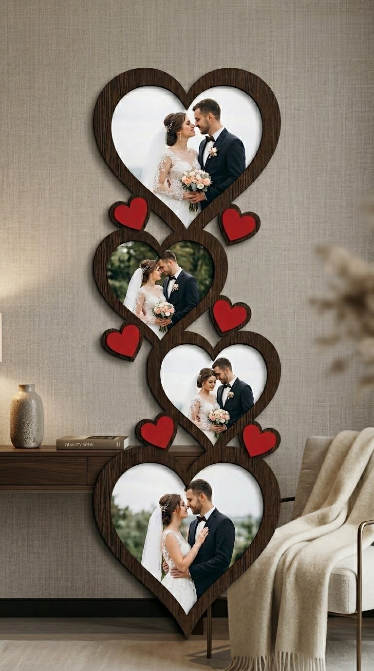 Best Four Heart Photo Frame 024