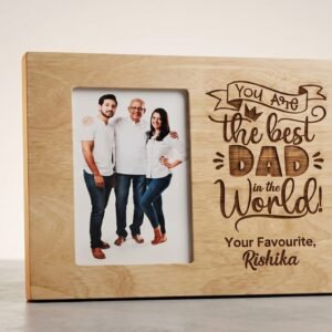 Custom Photo Frame for Dad – Heartfelt Engraved Gift
