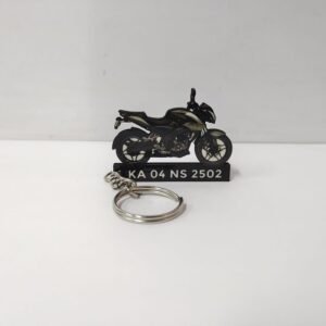 Midnight Rider – Premium Black Motorcycle Keychain