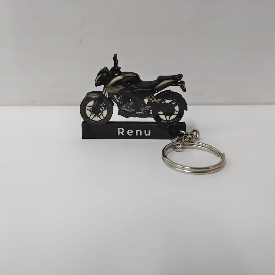 Midnight Rider – Premium Black Motorcycle Keychain - Image 2