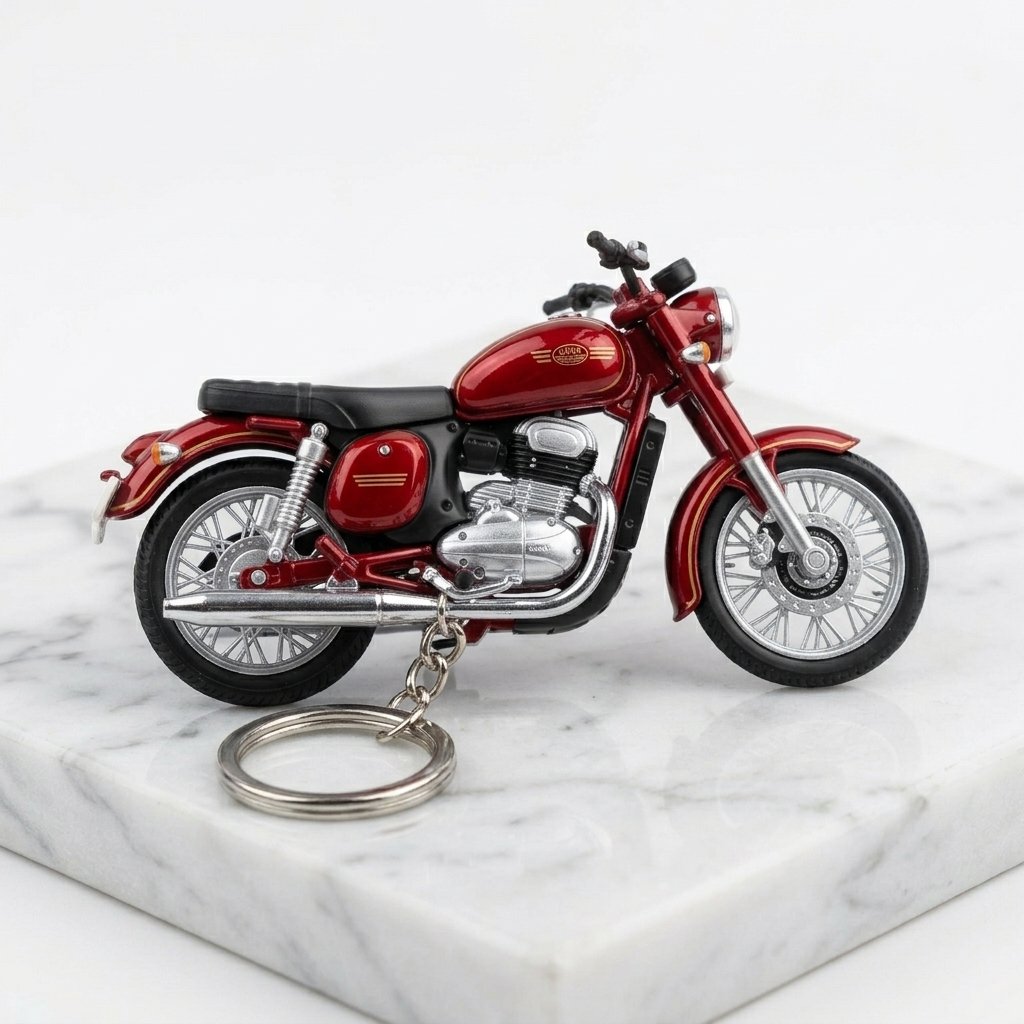 Best Jawa 42 Comet Red Glossy Keychain