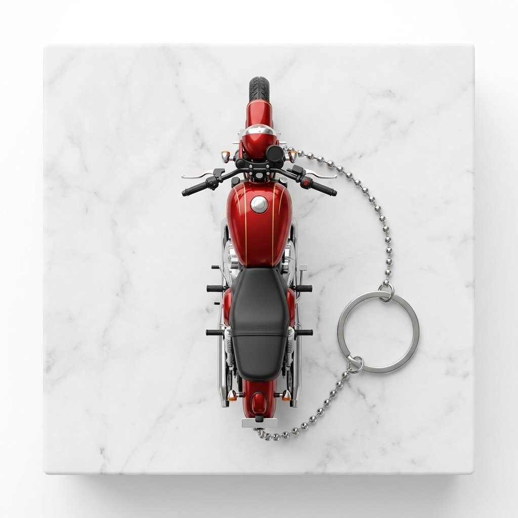 Best Jawa 42 Comet Red Glossy Keychain - Image 4