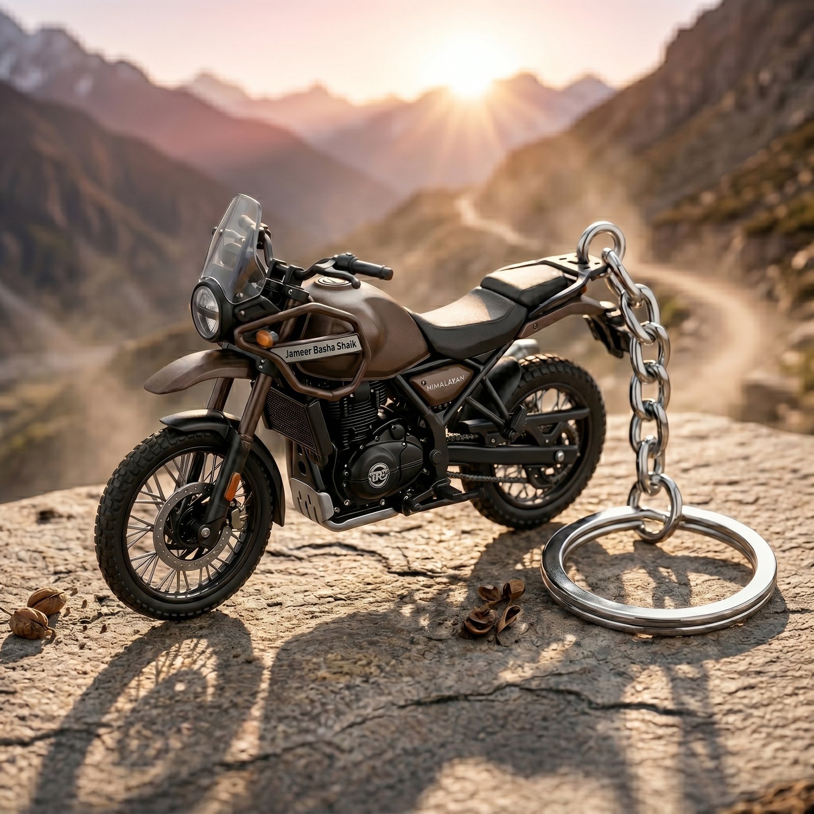 Best Royal Enfield Himalayan 450 Wooden Keychain