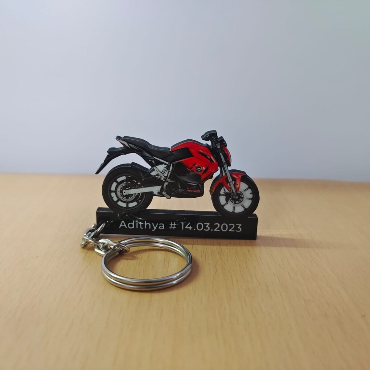 Revolt RV 400 Rebel Red Keychain