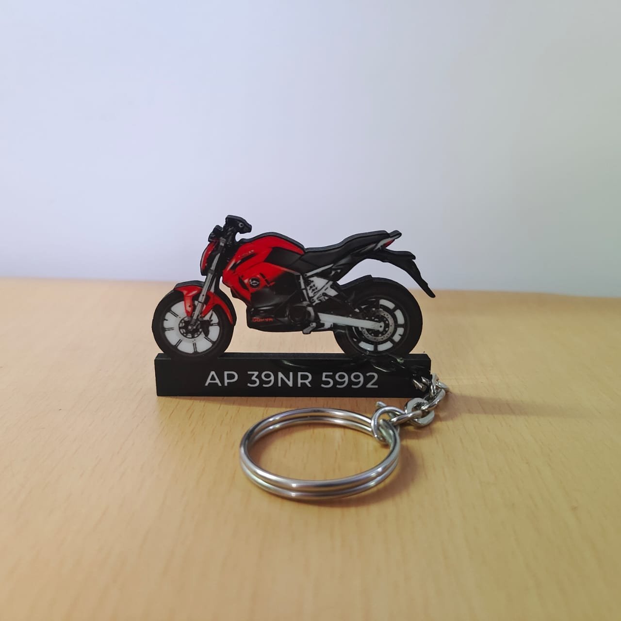 Revolt RV 400 Rebel Red Keychain - Image 2