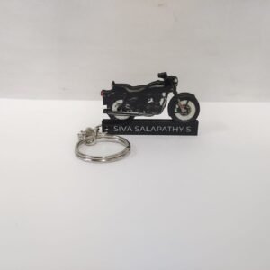 Stylish Royal Enfield Bullet Jet Black Keychain
