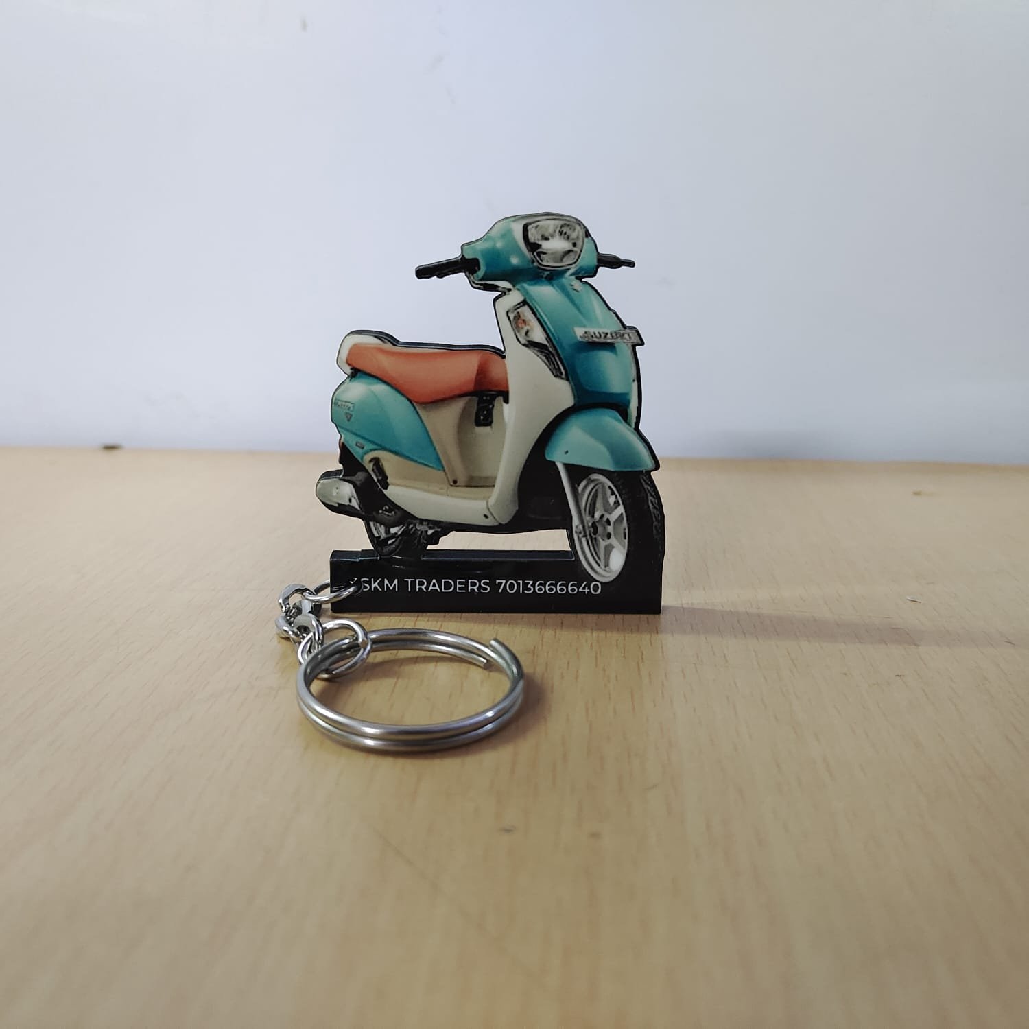Suzuki Access 125 Mint Green Personalized Keychain