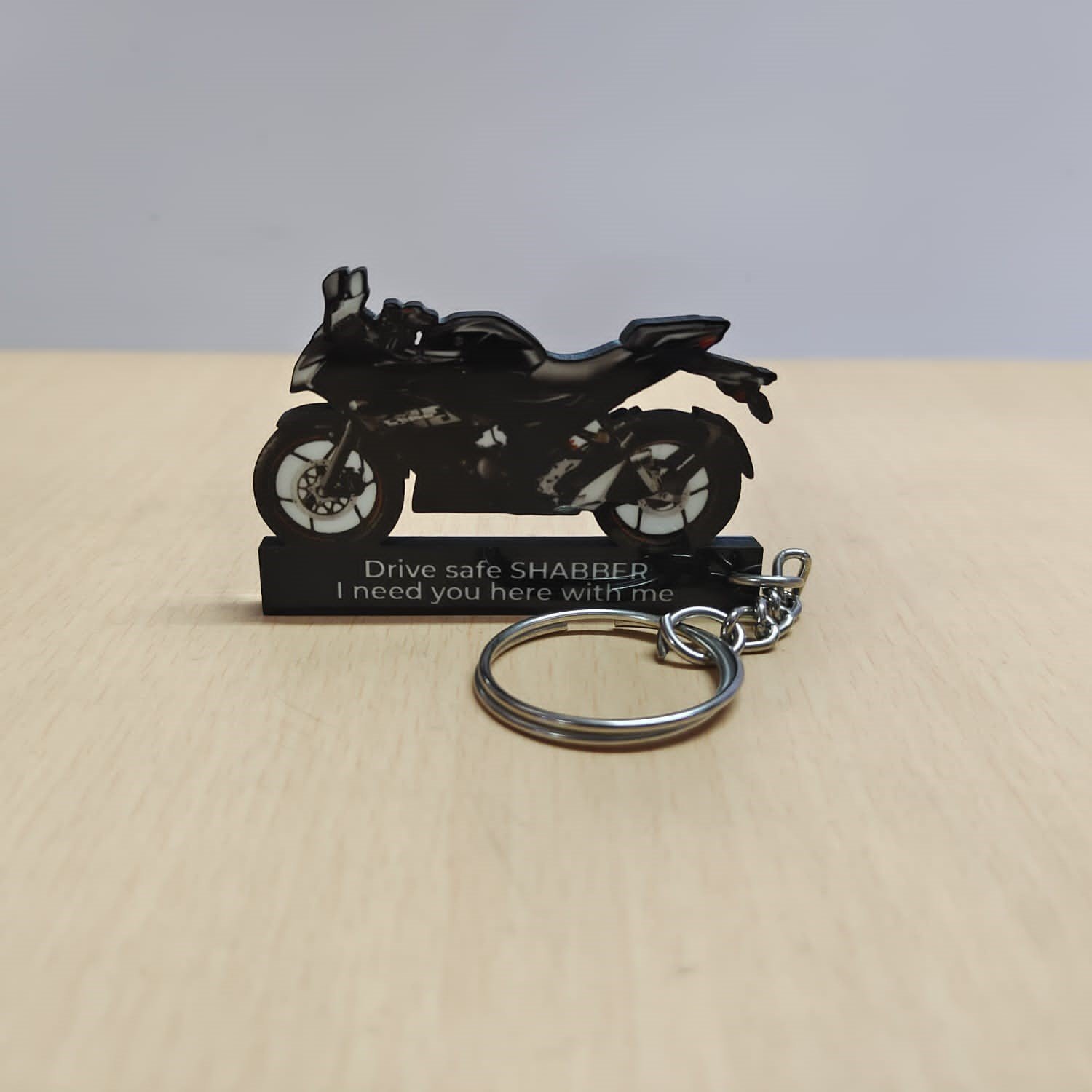 Best 250 CC Black Wooden Keychain - Image 2