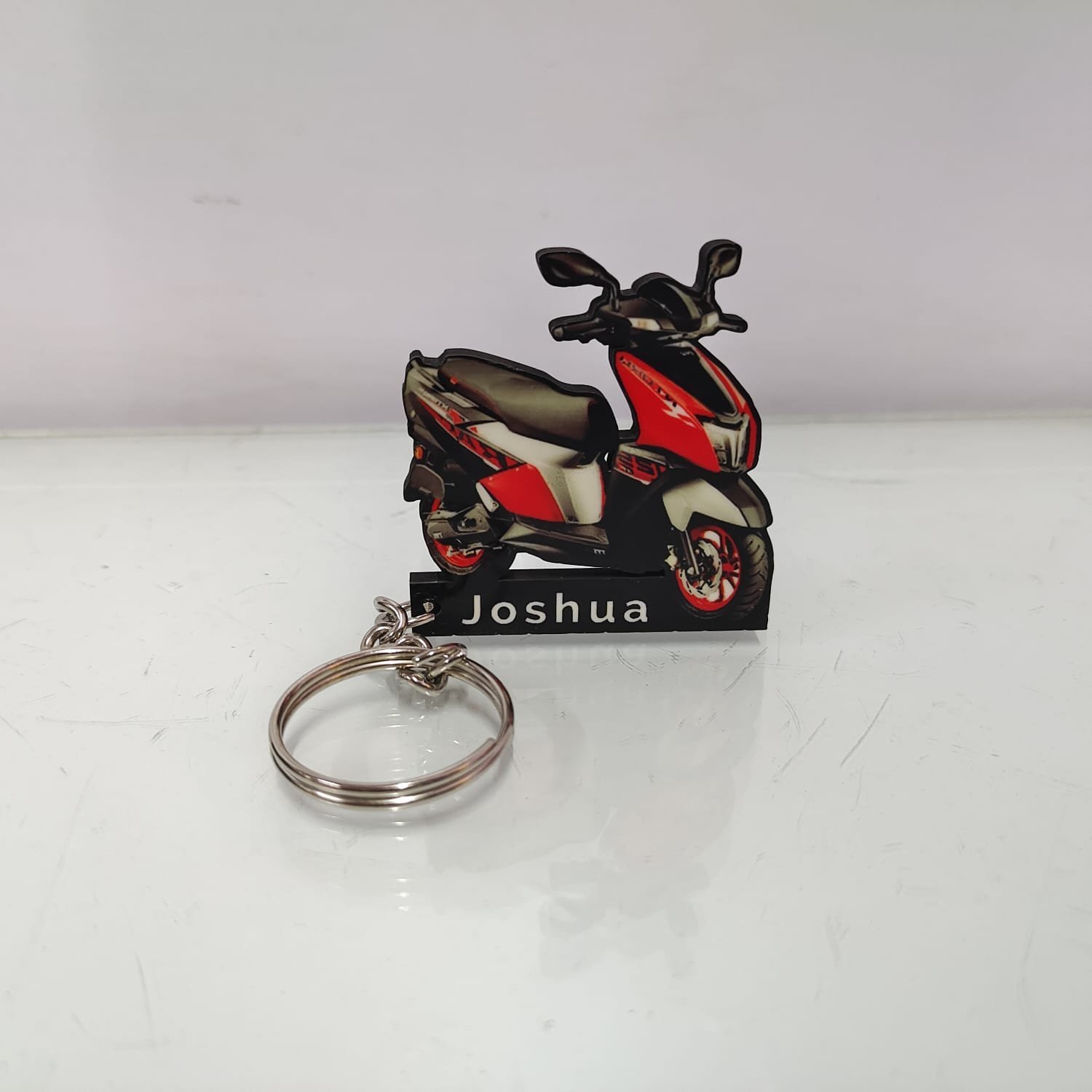 Customized TVS Ntorq XP 125 Wooden Keychain for Riders