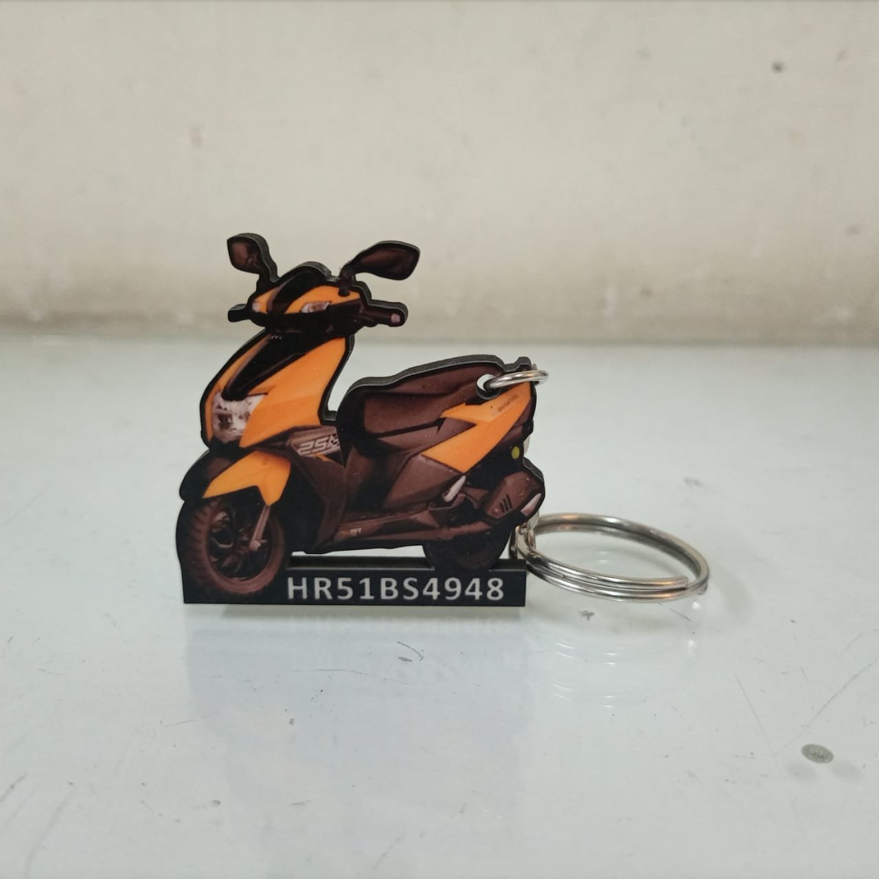 Best TVS Ntorq 125 Race Edition Yellow Keychain - Image 2